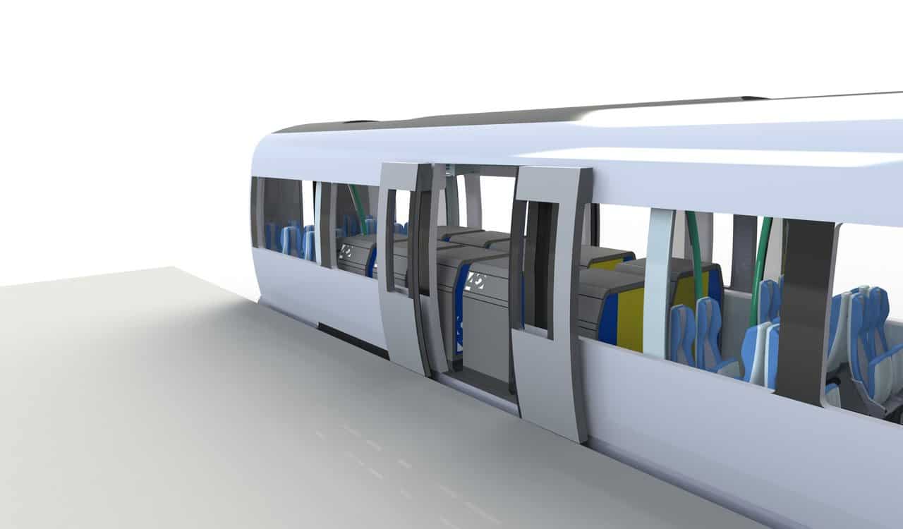 Seating solution for trains adapts to both passengers and cargo