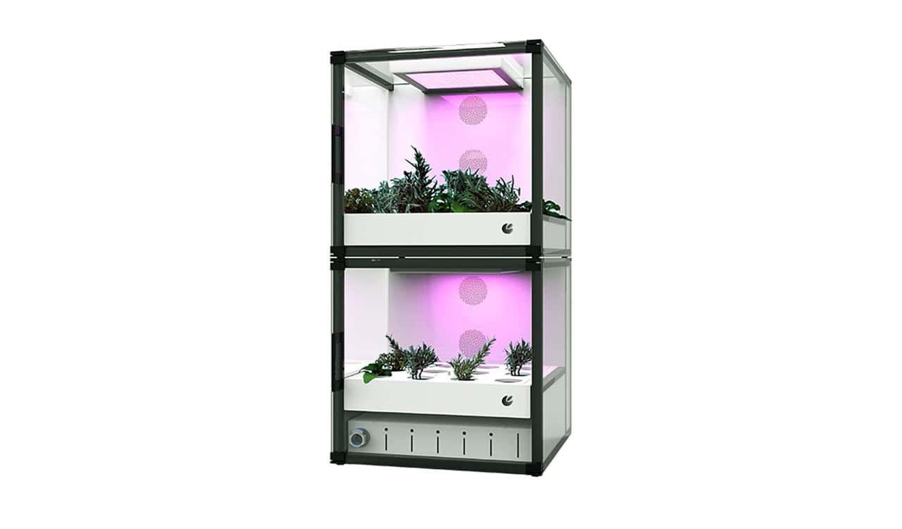 App-controlled, vertical farming for limited indoor space