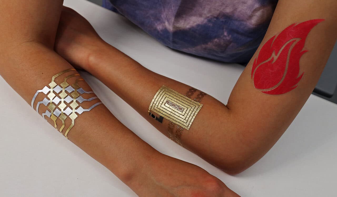 Temporary tattoos turn the body into a touchscreen