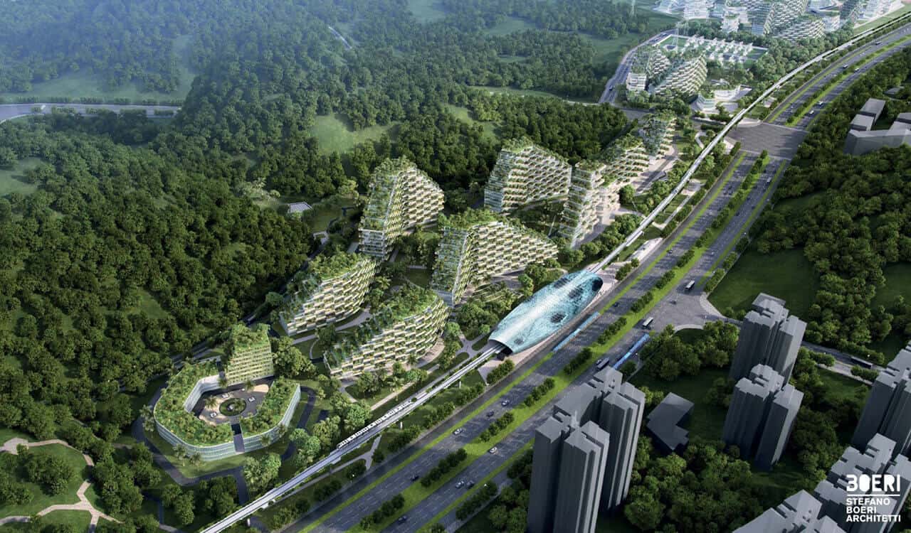 Forest city is designed to combat air pollution