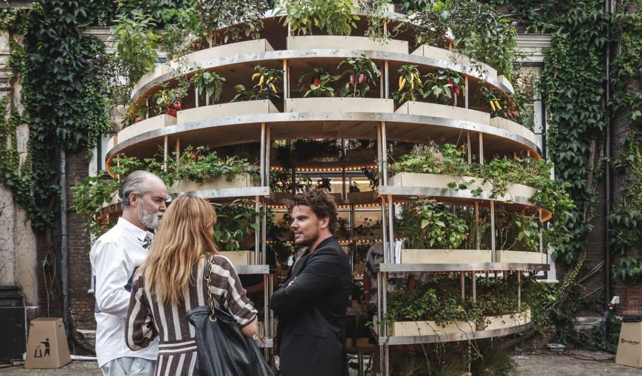 DIY vertical garden helps feed local communities