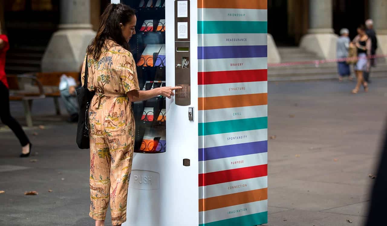 Vending machines sell Instagram features to promote documentary