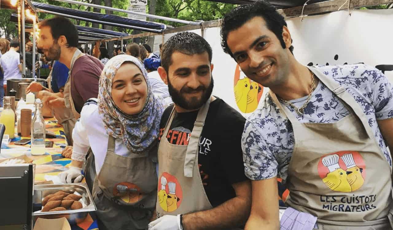 French catering company hires refugee chefs