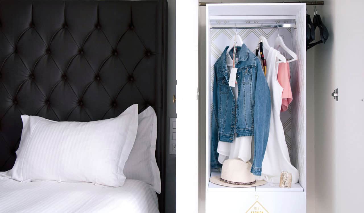 Fashion mini-bar in Belgian hotel rooms