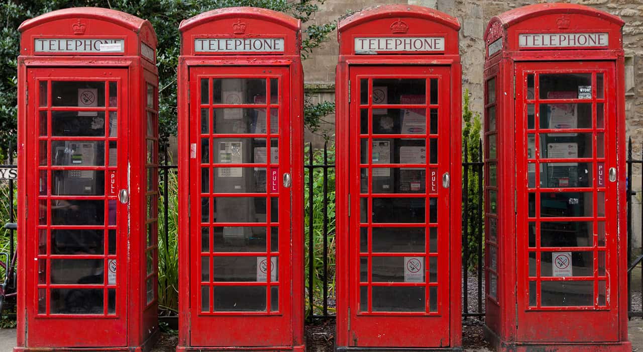 Iconic phone boxes turned into on-the-go offices