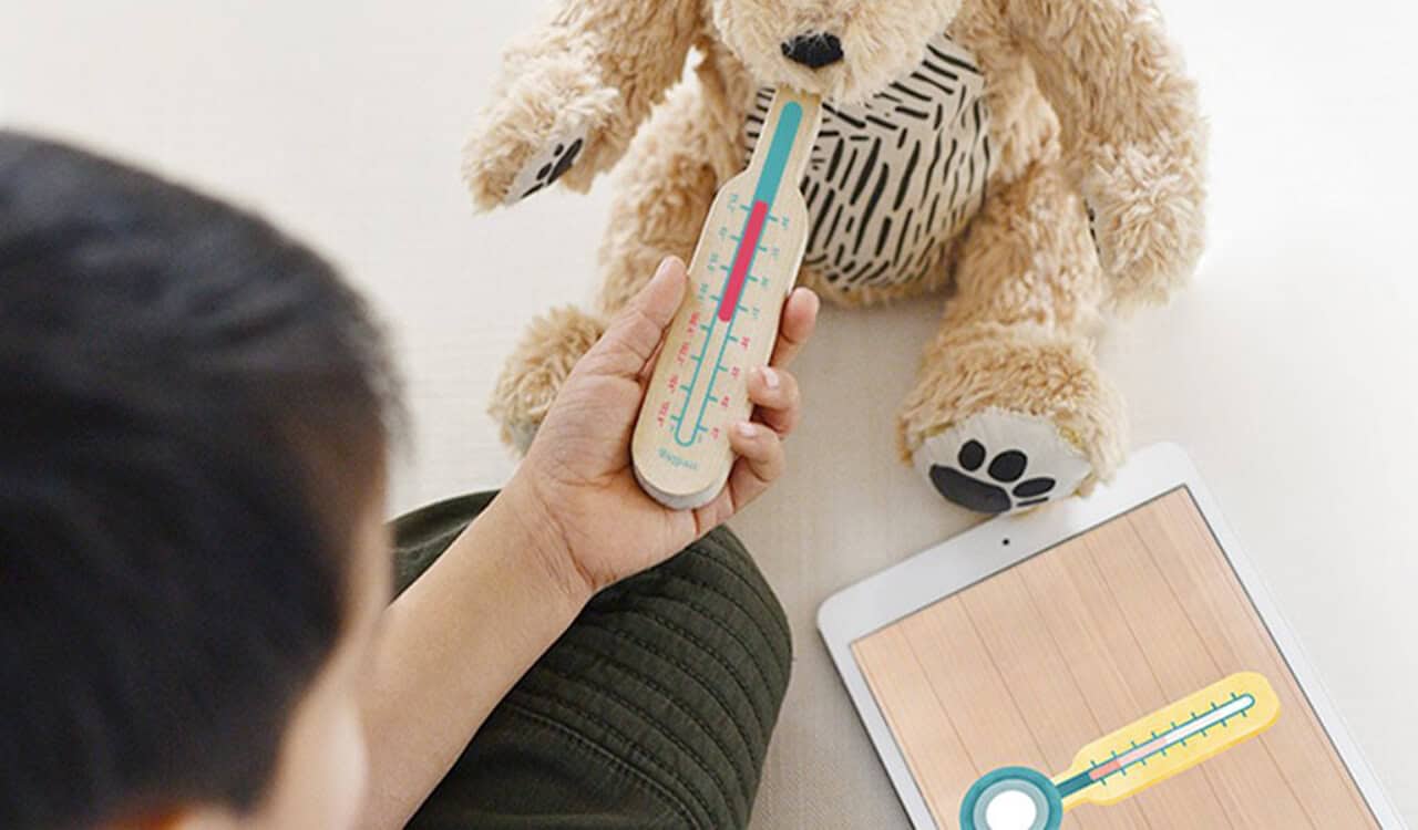 AR teddy bear is an educational tool for kids