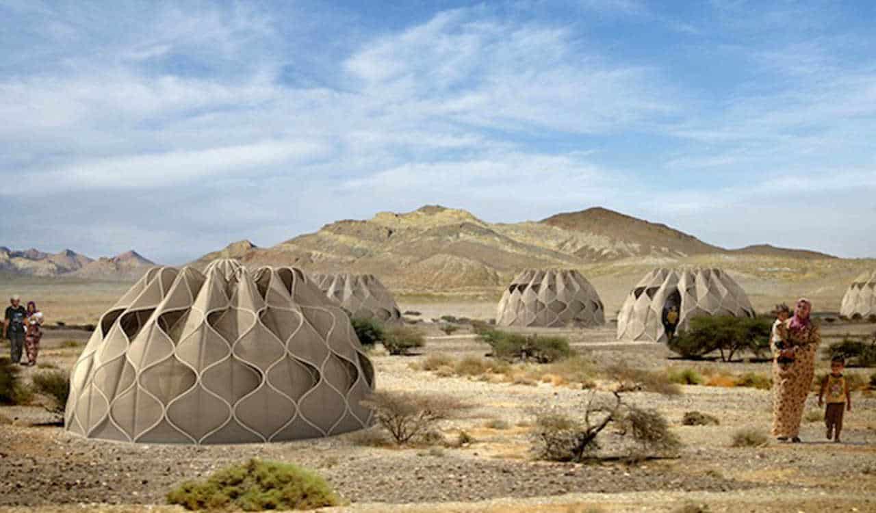 Disaster shelters for refugees mix traditional nomadic design with sustainable technology