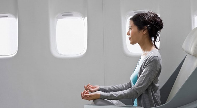 In-flight meditation program helps nervous fliers