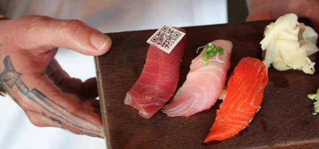 Edible QR codes bring transparency to sushi