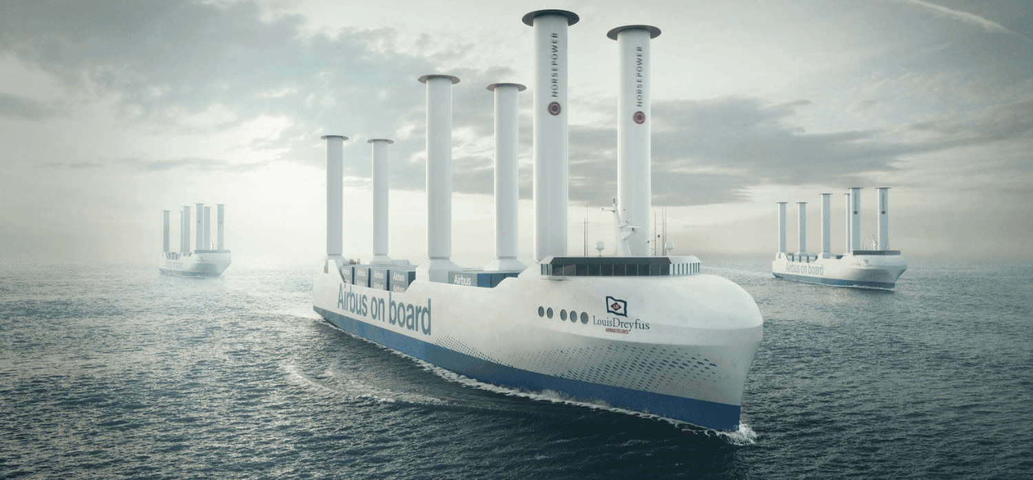 Next-generation wind power for cargo ships