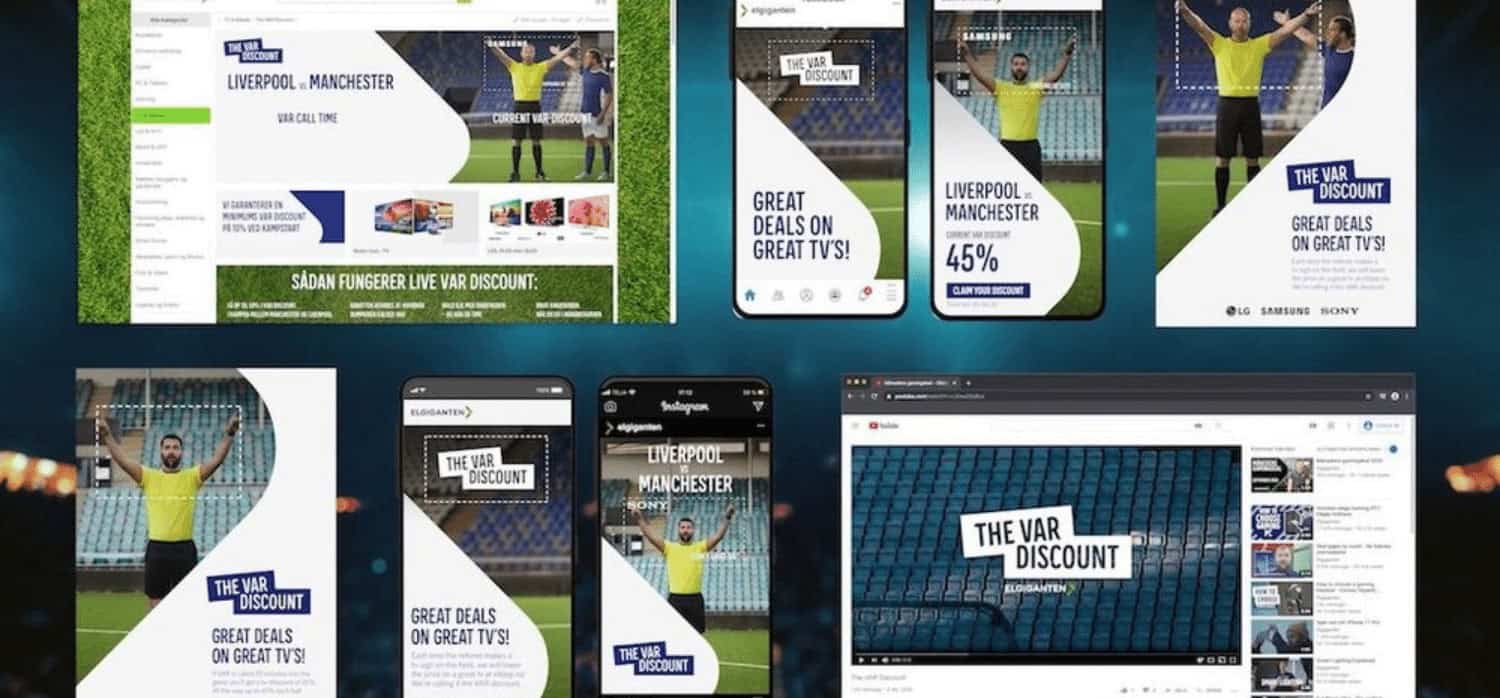 Ad campaign co-opts football referee video assistant