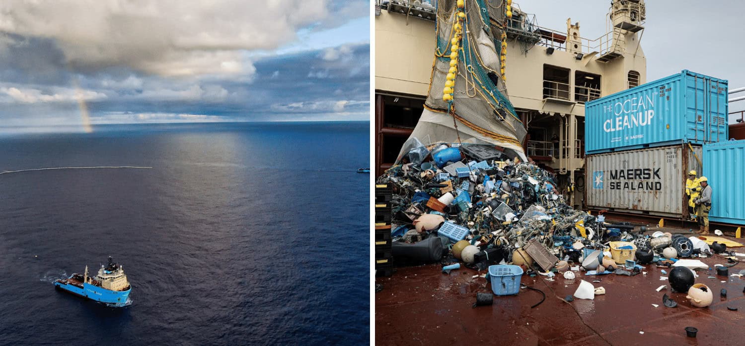 Floating barriers enable ocean to clean itself