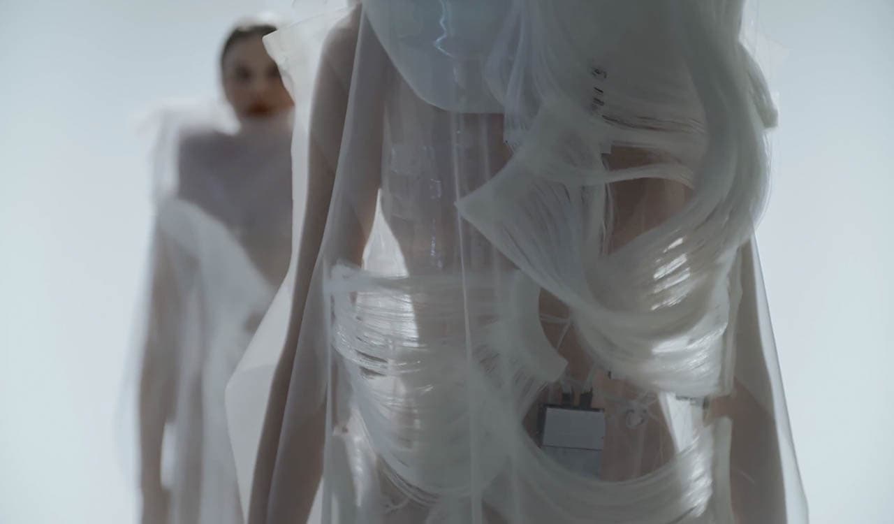 Fashion designer creates interactive clothing