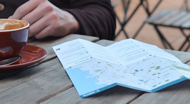 Personalized print guides for showing friends around new cities