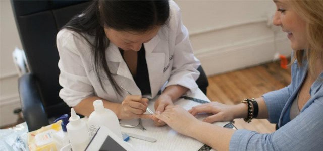 In-office manicures last 15 minutes