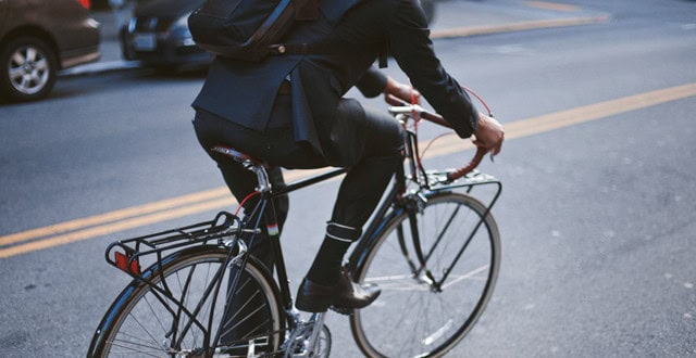 Men’s suit that turns transparent when wearer is lying