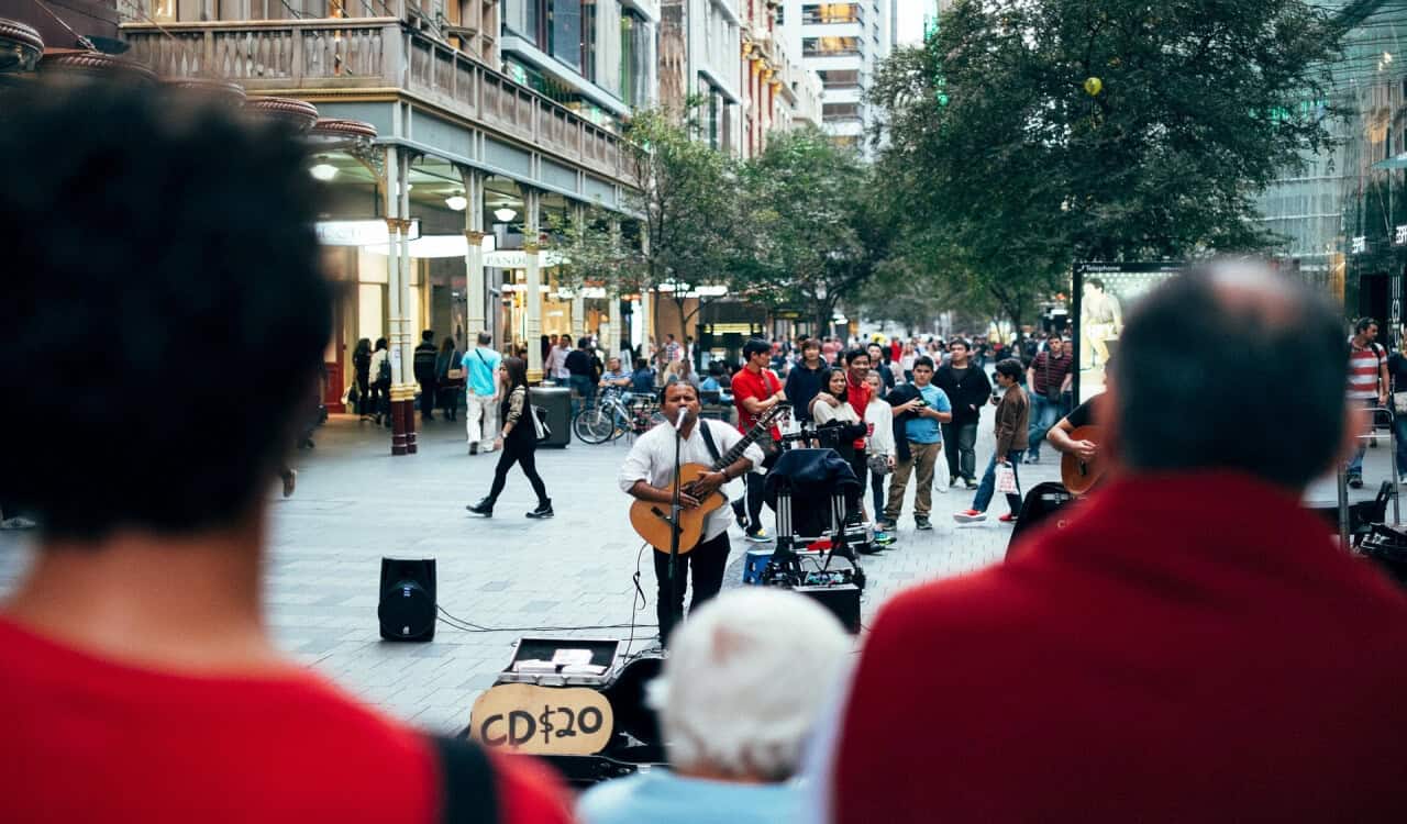 London street performers now accept contactless payments