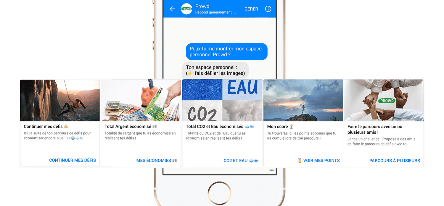 A personal trainer chatbot for the environment