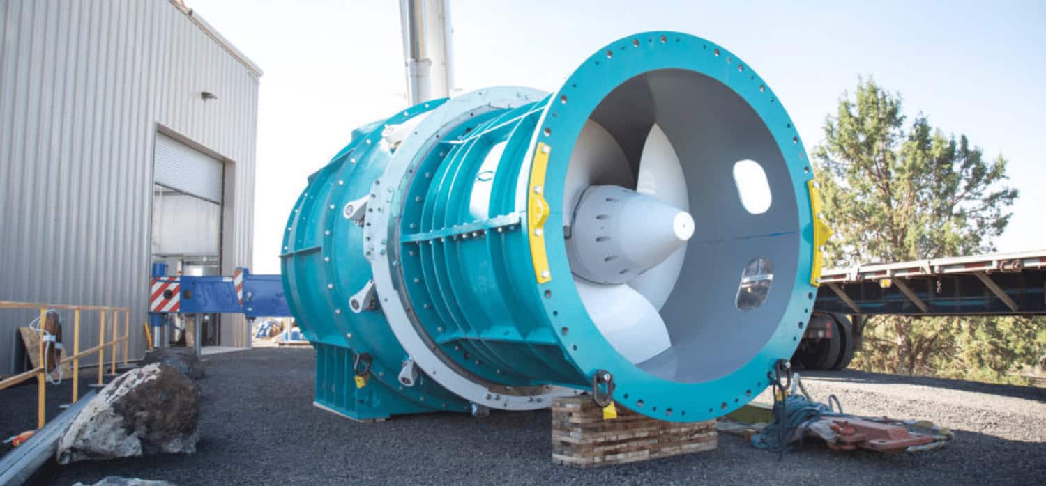 Two-bladed floating turbine can handle almost any condition