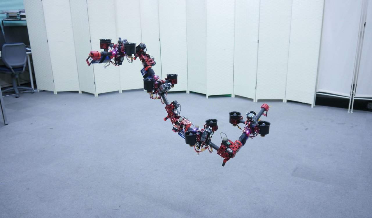 Flying robot can transform in mid-air`